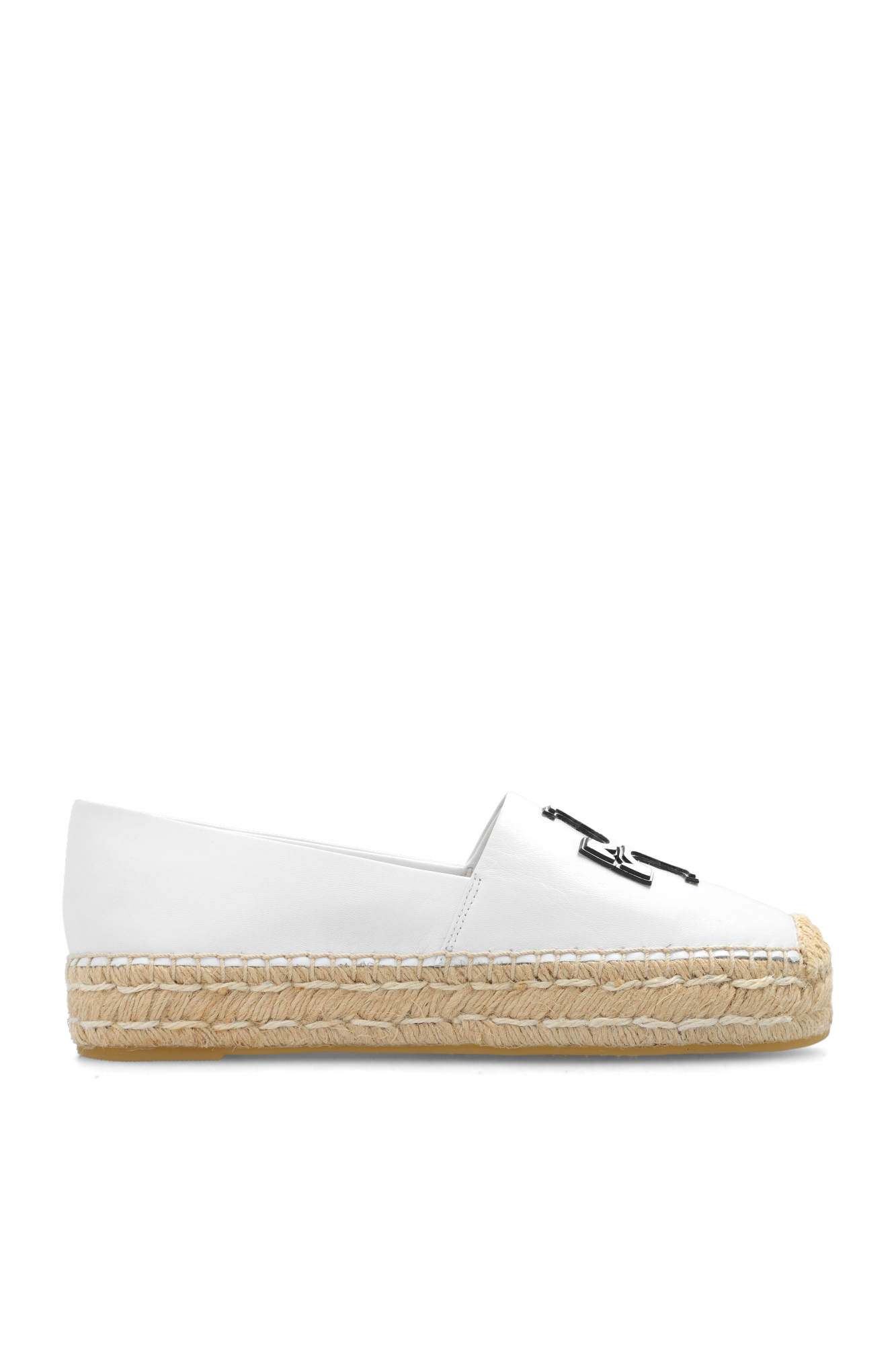 Tory burch hotsell white leather espadrilles